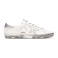 Golden Goose Super-Star White Silver Glitter