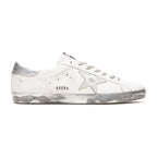 Golden Goose Super-Star White Silver Glitter