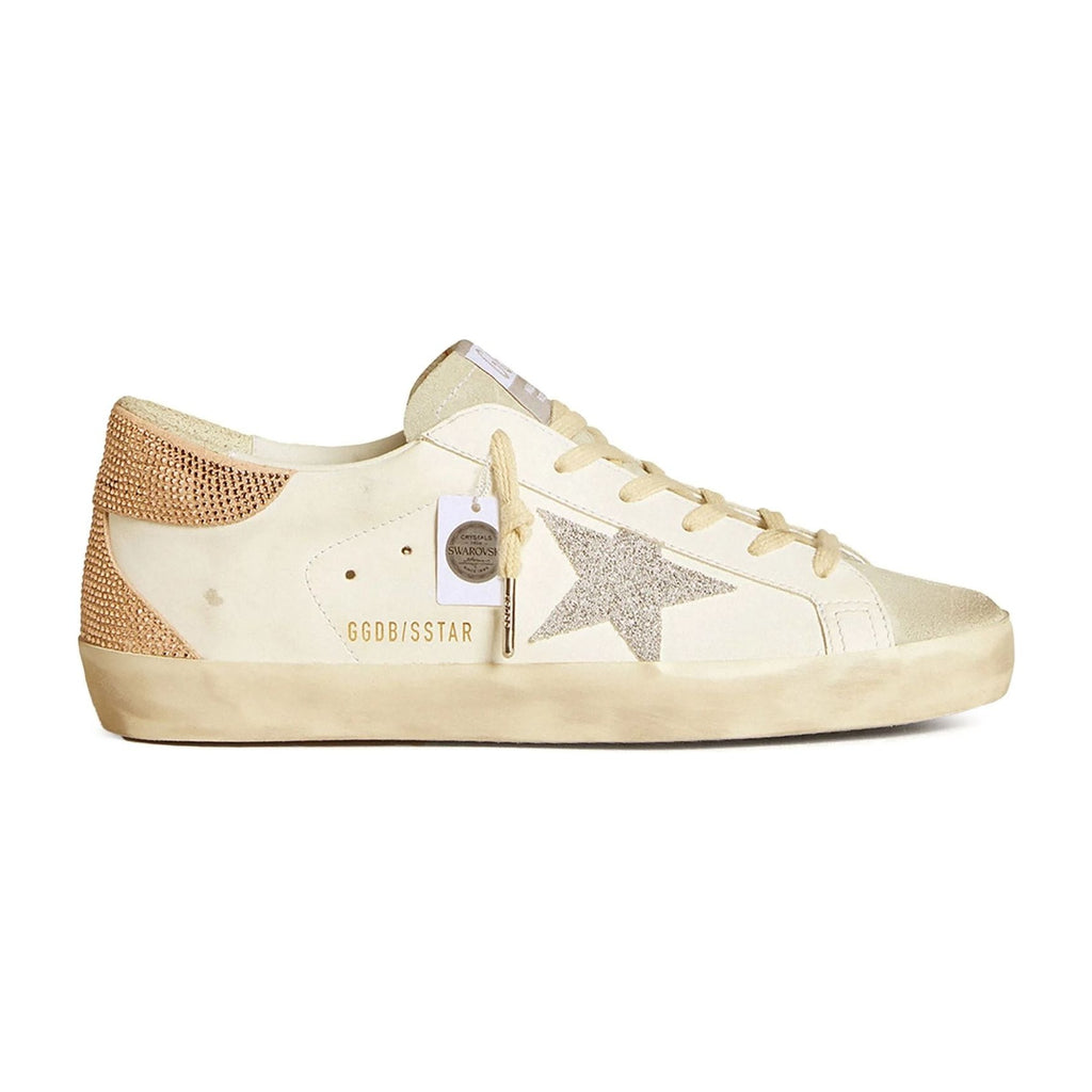 Golden Goose Super-Star White Silver Swarovski Crystal Star (W)