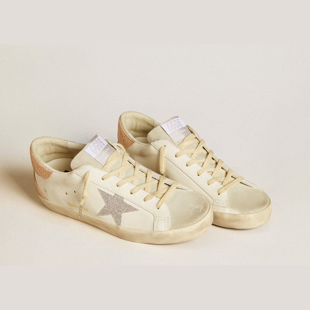 Golden Goose Super-Star White Silver Swarovski Crystal Star (W)