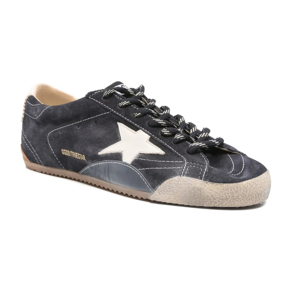 Golden Goose True-Star Dark Blue Suede White Nappa Star Heel (W)