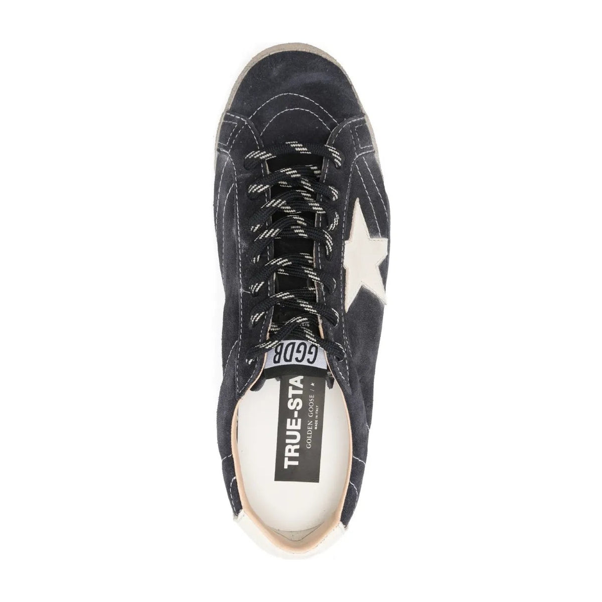 Golden Goose True-Star Dark Blue Suede White Nappa Star Heel (W)