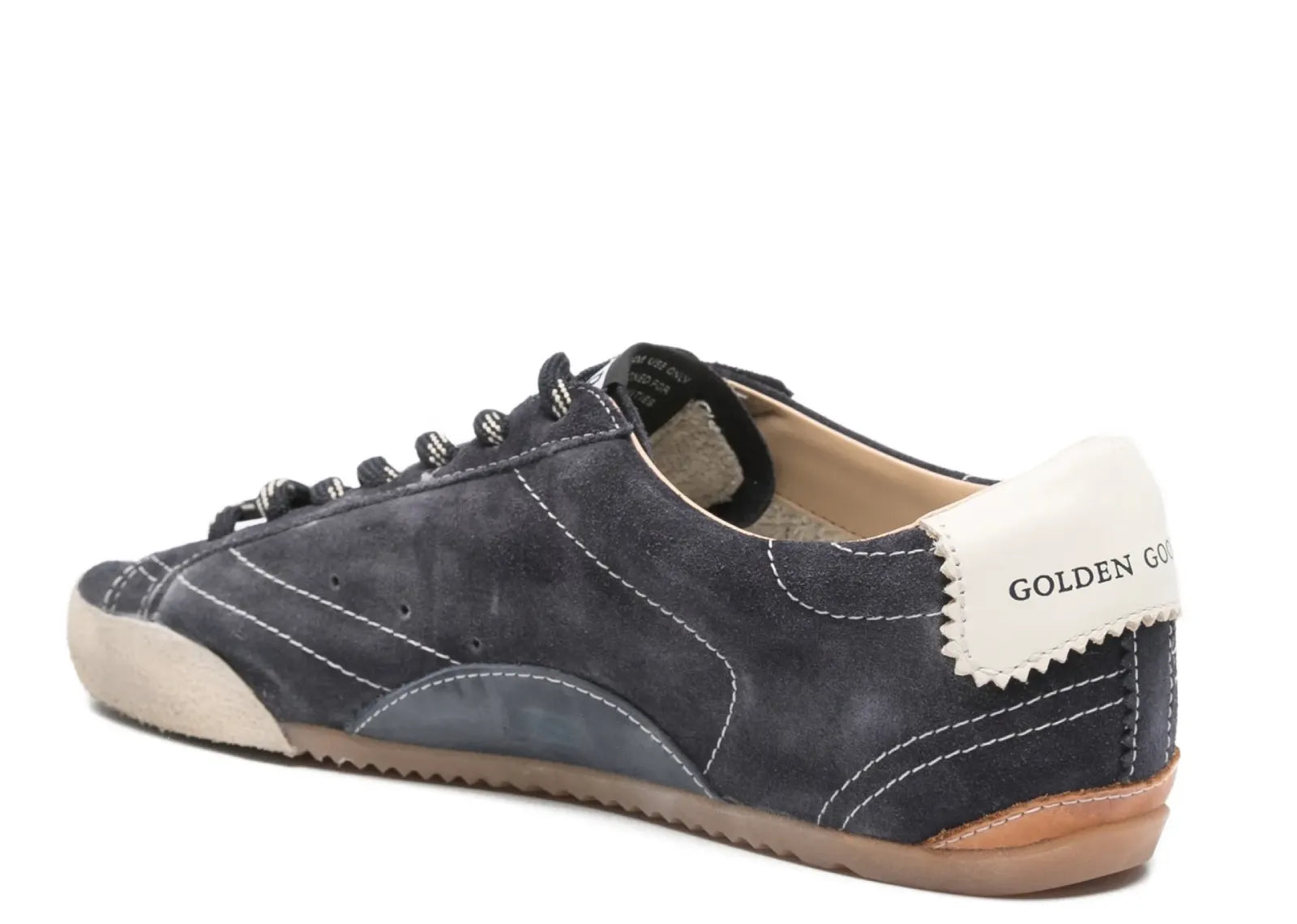 Golden Goose True-Star Dark Blue Suede White Nappa Star Heel (W)