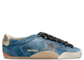 Golden Goose True-Star Teal Suede Black Star Cream Heel (W)