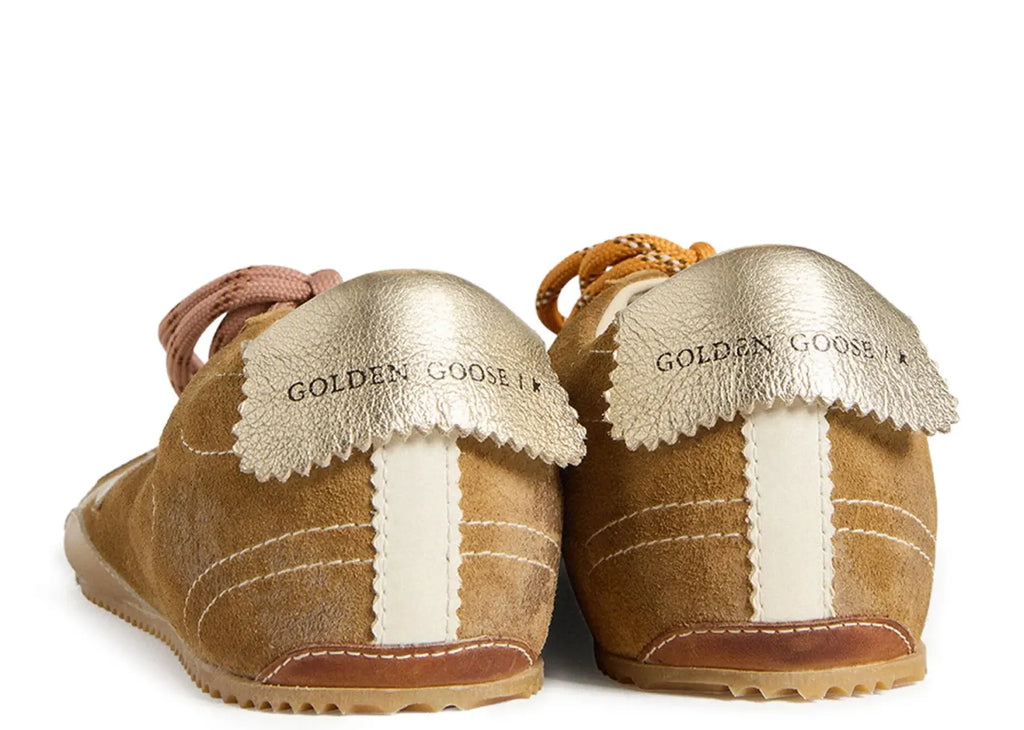 Golden Goose True-Star Tobacco Suede White Star Platinum Heel (W)