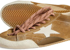 Golden Goose True-Star Tobacco Suede White Star Platinum Heel (W)