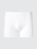UNIQLO Men's Cotton Boxer Briefs (Regular Rise) - 00 WHITE