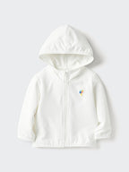 UNIQLO Babies' UV Protection Mesh Hoodie - 00 WHITE