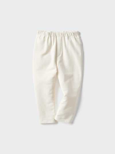 UNIQLO Babies' Toddler Slouchy Trousers /Wide fit - 01 OFF WHITE