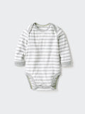 UNIQLO Babies' Newborn Bodysuit (Stripe) - 03 GREY