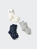 UNIQLO Babies' Socks (3 Pairs) - 03 GREY