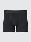 UNIQLO Men's Cotton Boxer Briefs (Regular Rise) - 09 BLACK