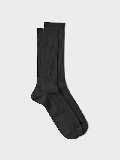 UNIQLO Unisex Colourful 50 Socks - 09 BLACK