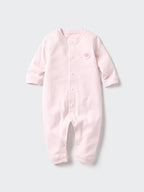 UNIQLO Babies' Newborn Ribbed One Piece Outfit (Long Sleeve) - 10 PINK