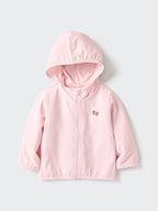 UNIQLO Babies' UV Protection Mesh Hoodie - 10 PINK