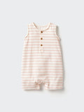 UNIQLO Babies' One Piece Outfit (Sleeveless, Striped) - 13 RED