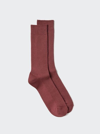 UNIQLO Unisex Colourful 50 Socks - 18 WINE