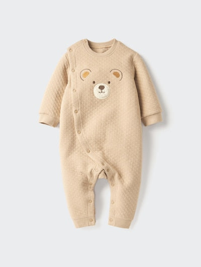 UNIQLO Quilted One Piece Outfit (Animals, Long Sleeve) - 31 BEIGE