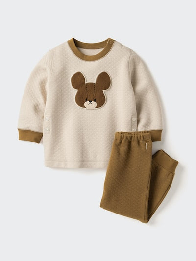 UNIQLO The Picture Book Collection UT Quilted Pyjamas (The Bears' School) - 34 BROWN