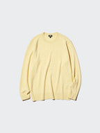UNIQLO Men's 100% Cashmere Crew Neck Jumper - 41 YELLOW