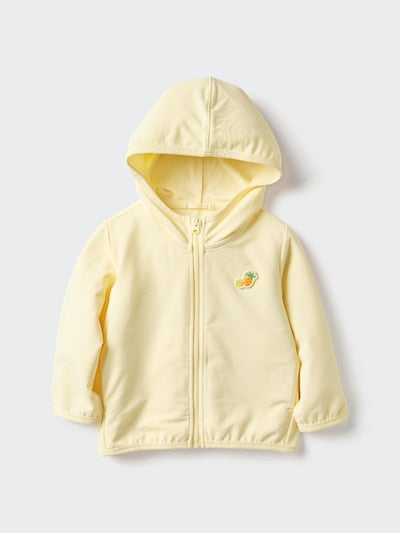 UNIQLO Babies' UV Protection Mesh Hoodie - 41 YELLOW