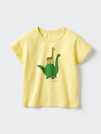 UNIQLO Babies' Jason Polan UT Graphic T-Shirt - 41 YELLOW