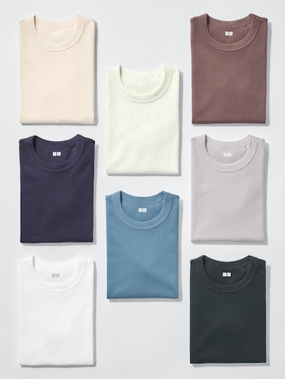 UNIQLO Women's Crew Neck T-Shirt - 70 LIGHT PURPLE