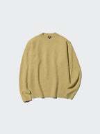 UNIQLO Soufflé Yarn Crew Neck Jumper - 42 YELLOW