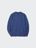 UNIQLO Men's 100% Merino Crew Neck Jumper - 36 BROWN