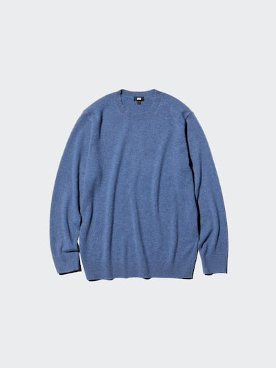UNIQLO 100% Cashmere Crew Neck Jumper - 72 PURPLE