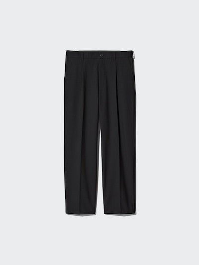 UNIQLO Pleated Wide Trousers - 69 NAVY