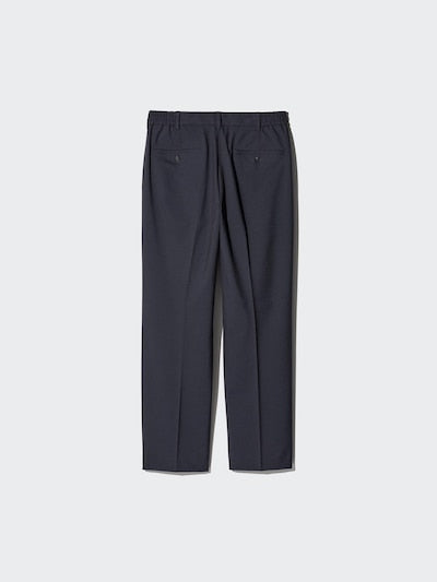 UNIQLO Men's Pleated Wide Trousers - 57 OLIVE