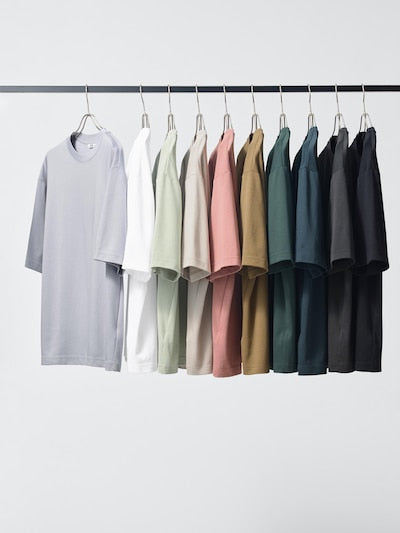 UNIQLO Unisex AIRism Cotton Oversized Crew Neck T-Shirt - 69 NAVY