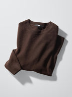 UNIQLO 100% Cashmere Crew Neck Jumper - 50 LIGHT GREEN