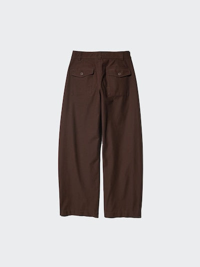 UNIQLO Unisex Jersey Barrel Leg Trousers - 08 DARK GREY