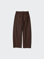 UNIQLO Unisex Jersey Barrel Leg Trousers - 01 OFF WHITE
