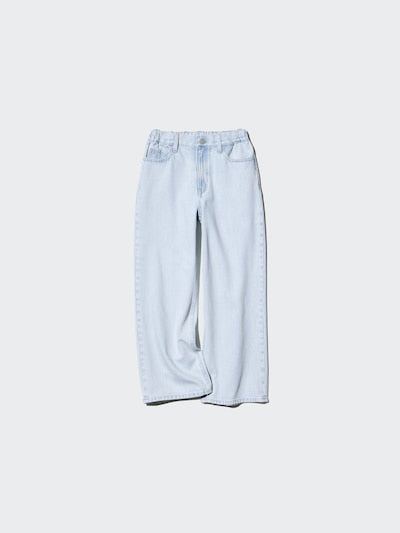 UNIQLO Kids' Wide Straight Jeans - 03 GREY