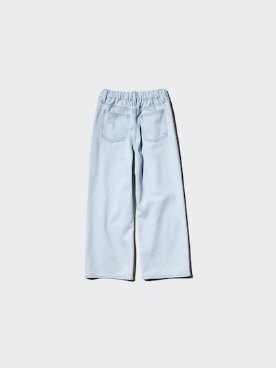 UNIQLO Kids' Wide Straight Jeans - 62 BLUE