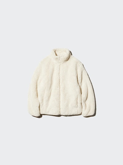 UNIQLO Kids' Fluffy Fleece Full-Zip Jacket - 62 BLUE