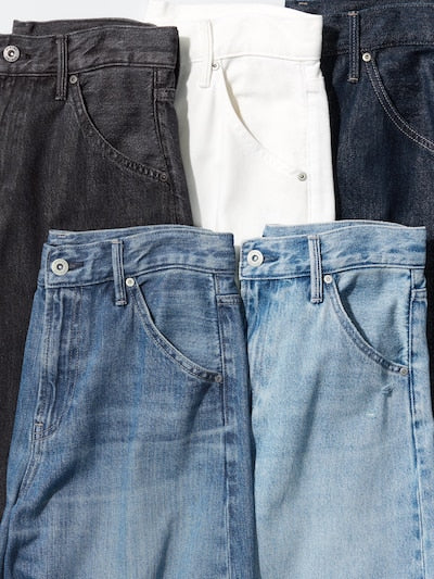 UNIQLO Baggy Barrel Leg Jeans - 08 DARK GREY