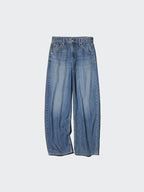 UNIQLO Unisex Baggy Curve Jeans - 08 DARK GREY