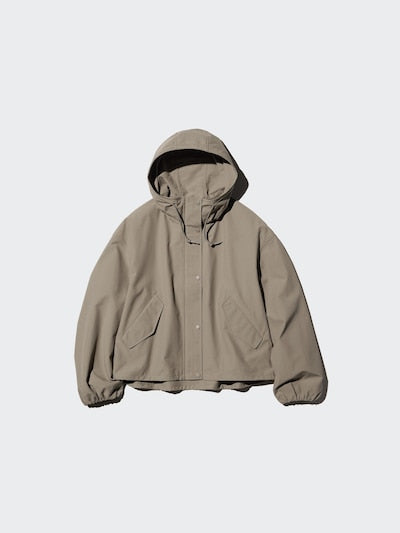 UNIQLO Unisex Cotton Blend Short Parka - 31 BEIGE