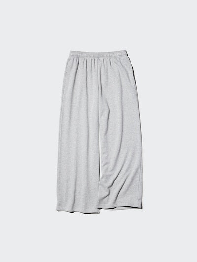 UNIQLO Women's Wide Sweat Trousers - 03 GREY