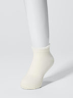 UNIQLO Kids' Short Socks (Frill, 3 Pairs) - 40 CREAM