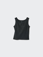 UNIQLO Kids' Ribbed Bra Top - 01 OFF WHITE