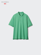 UNIQLO Unisex DRY Piqué Polo Shirt (Patterned) - 25 ORANGE