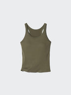 UNIQLO Women's Racer Back Bra Top (Ribbed) - 09 BLACK