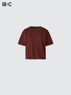 UNIQLO Women's Boxy Knit T-Shirt - 15 RED