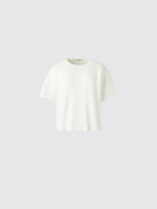 UNIQLO Women's Boxy Knit T-Shirt - 01 OFF WHITE