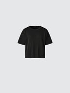 UNIQLO Women's Boxy Knit T-Shirt - 61 BLUE